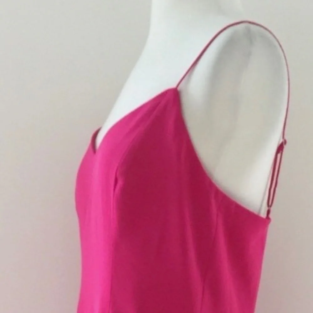 JCrew Pink 8 Adjustable Strap Dress Wedding Guest Adjustable Straps Date Coastal